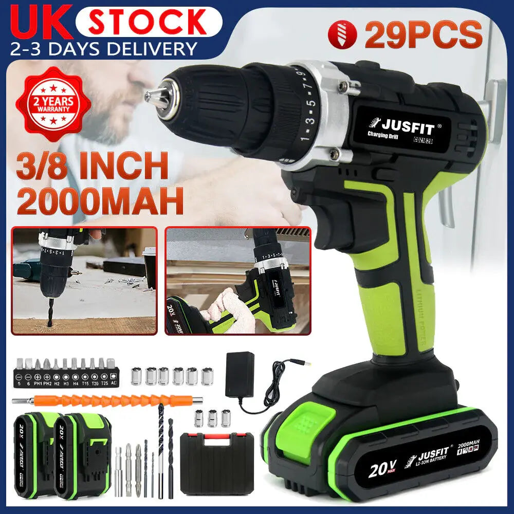 Jusfit's Green Charging Drill Set
